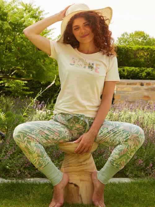 Charlie Choe Fresh Summer Nights off white sleep shirt