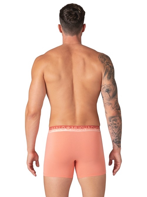 Muchachomalo Solid  blue cotton boxer short