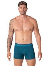 Muchachomalo Solid  black cotton boxer short