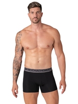 Muchachomalo Solid  grey cotton boxer short