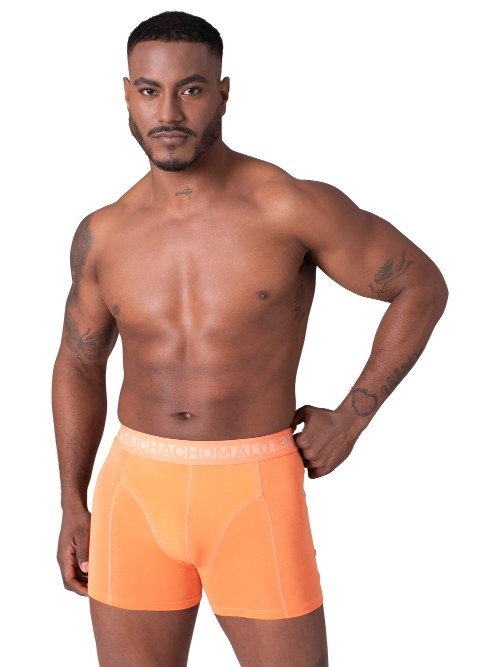 Muchachomalo Solid  orange boxer short