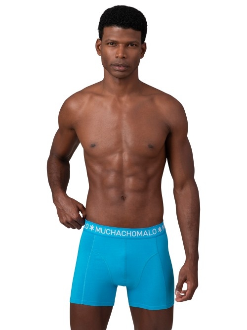 Muchachomalo Solid  blue/pink boxer short