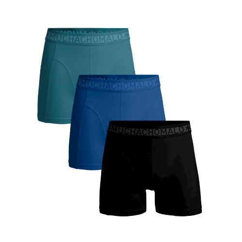 Muchachomalo Solid  black/blue boxer short