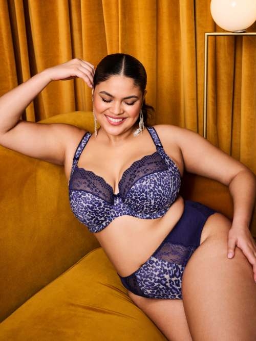 Elomi Lucie navy blue non-padded bra