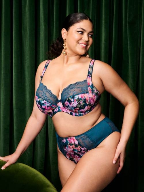 Elomi Lucie blue non-padded bra