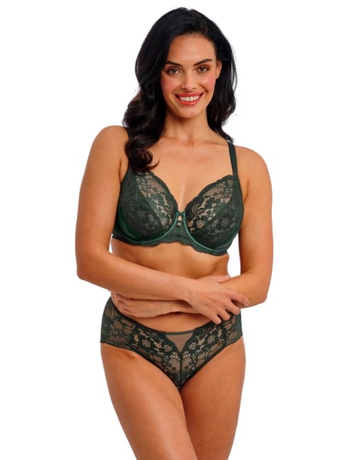 Wacoal Lingerie Natsuki Lace green padded bra