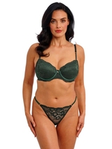 Wacoal Lingerie Natsuki Lace green padded bra