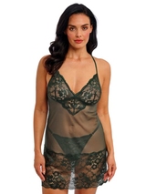Wacoal Lingerie Natsuki Lace green slipdress