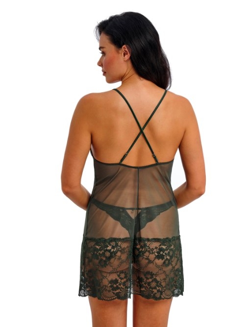 Wacoal Lingerie Natsuki Lace green slipdress