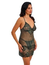Wacoal Lingerie Natsuki Lace green slipdress