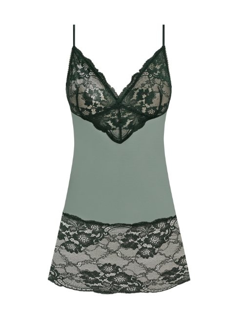 Wacoal Lingerie Natsuki Lace green slipdress