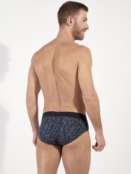HOM Fontainebleau navy blue men brief