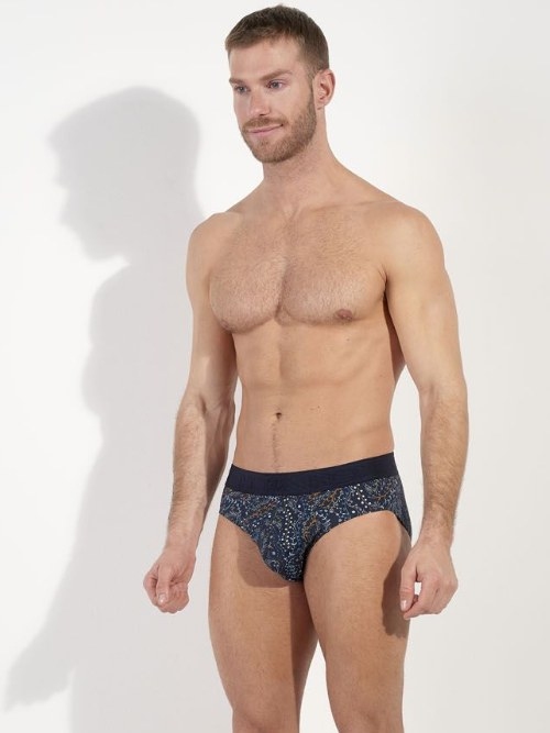 HOM Fontainebleau navy blue men brief