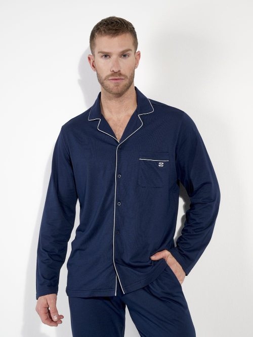 HOM Rafael navy blue pajama