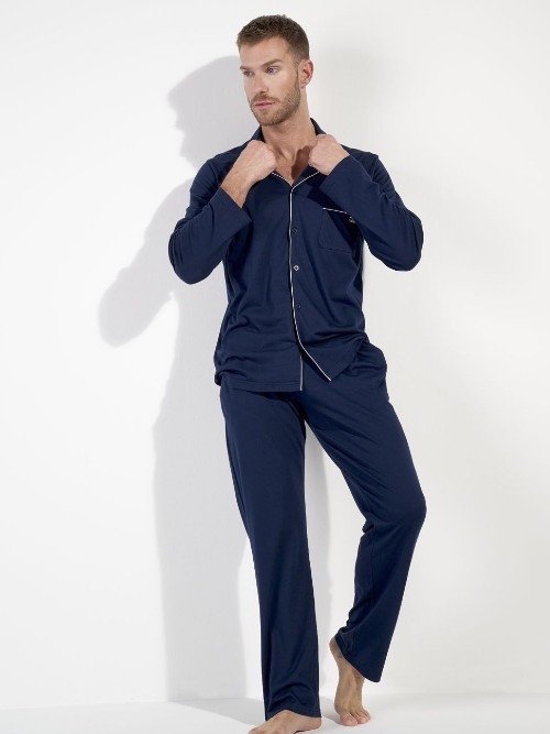 HOM Rafael navy blue pajama
