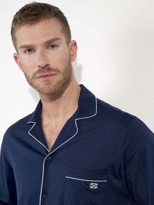 HOM Rafael navy blue pajama