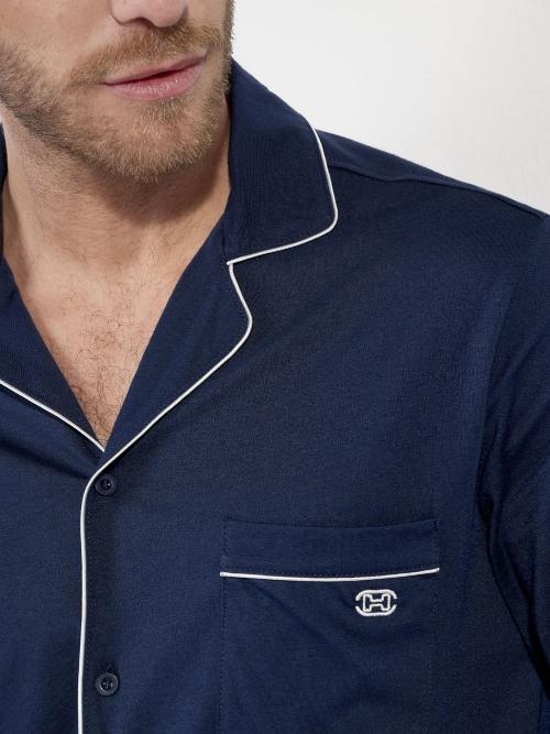 HOM Rafael navy blue pajama