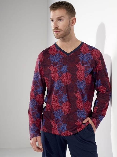 HOM Bouquet bordeaux pajama