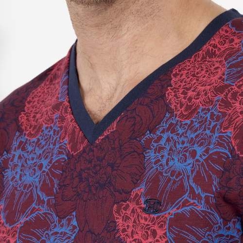 HOM Bouquet bordeaux pajama