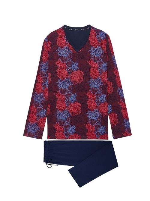 HOM Bouquet bordeaux pajama