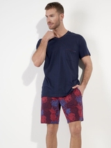 HOM Bouquet bordeaux pajama