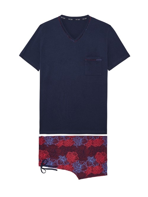HOM Bouquet bordeaux pajama