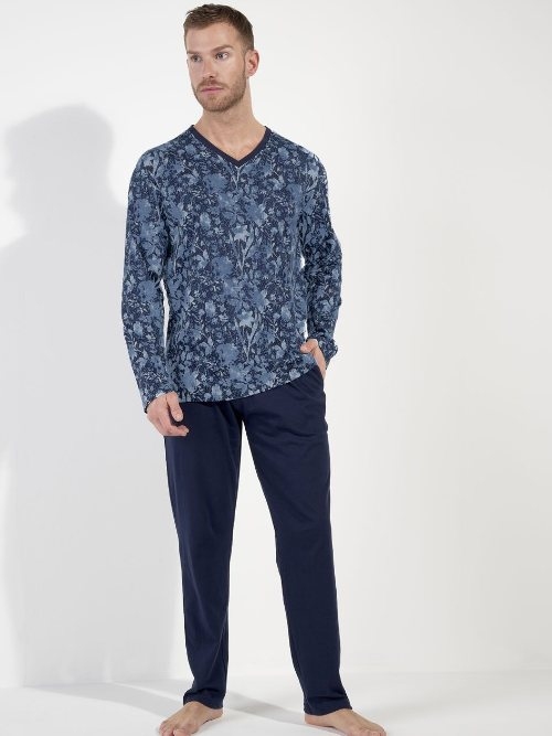 HOM Compiegne navy blue pajama