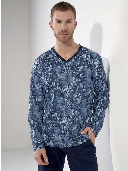 HOM Compiegne navy blue pajama