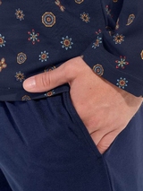 HOM Comfort  navy blue pajama