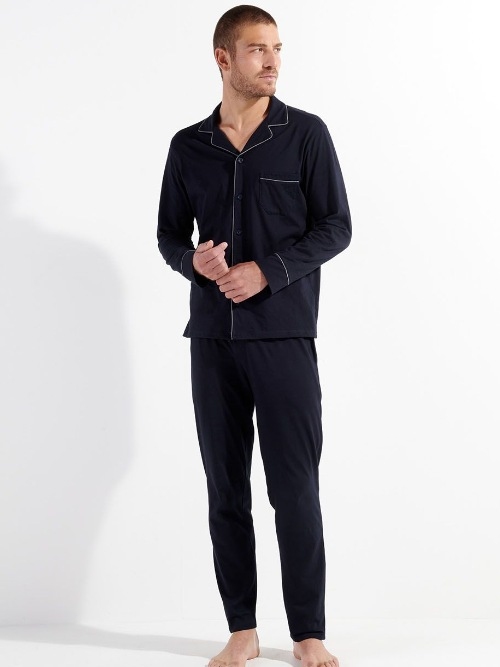 HOM Comfort  navy blue pajama