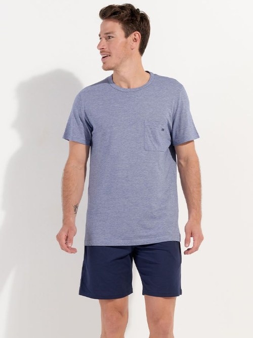 HOM Modal Comfort navy blue pajama