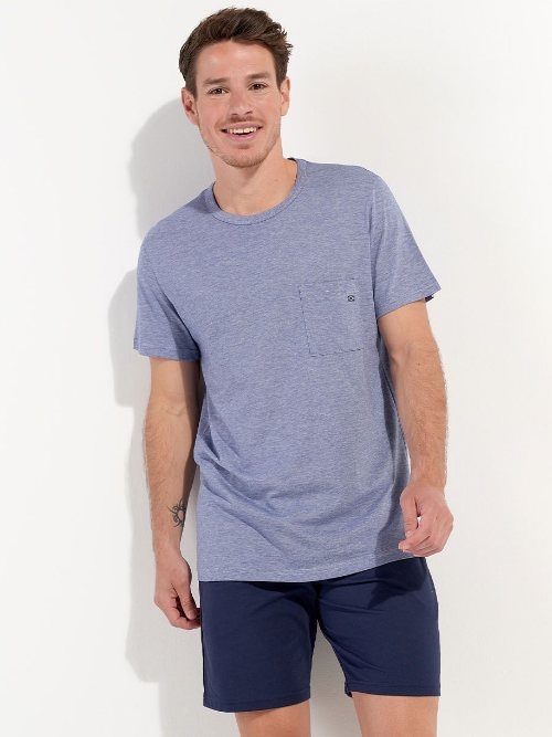 HOM Modal Comfort navy blue pajama