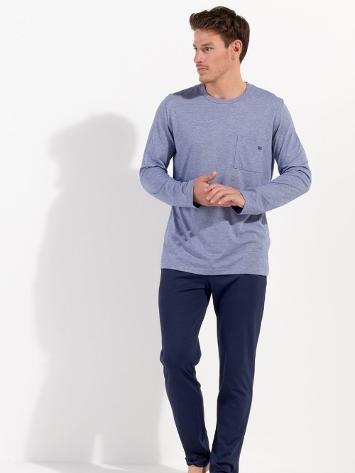 HOM Modal Comfort navy blue pajama