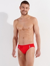 HOM Swimwear Nautical Cup red swim brief