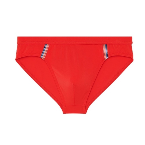 HOM Swimwear Nautical Cup red swim brief