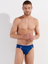 HOM Swimwear Nautical Cup navy blue swim brief