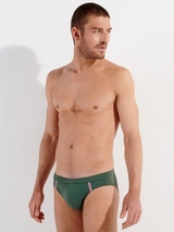 HOM Swimwear Nautical Cup khaki swim brief