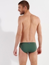 HOM Swimwear Nautical Cup khaki swim brief