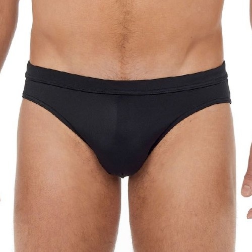 HOM Swimwear Sea Life black swim brief