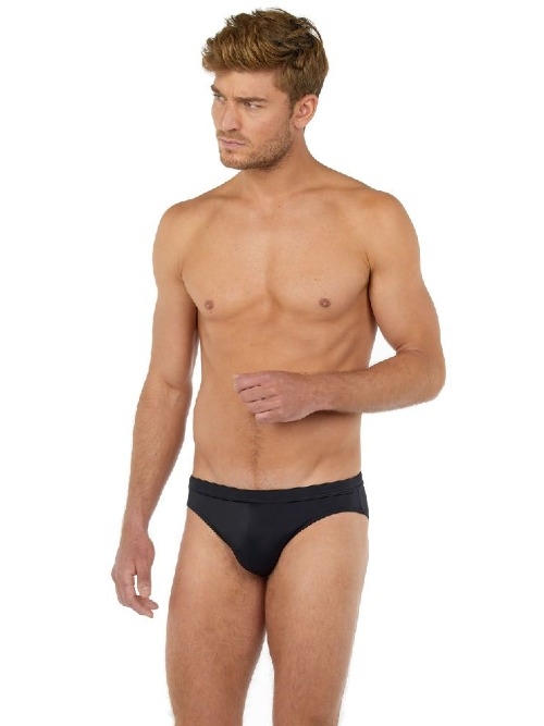 HOM Swimwear Sea Life black swim brief