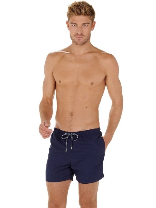 HOM Swimwear Sea Life navy blue swimshort
