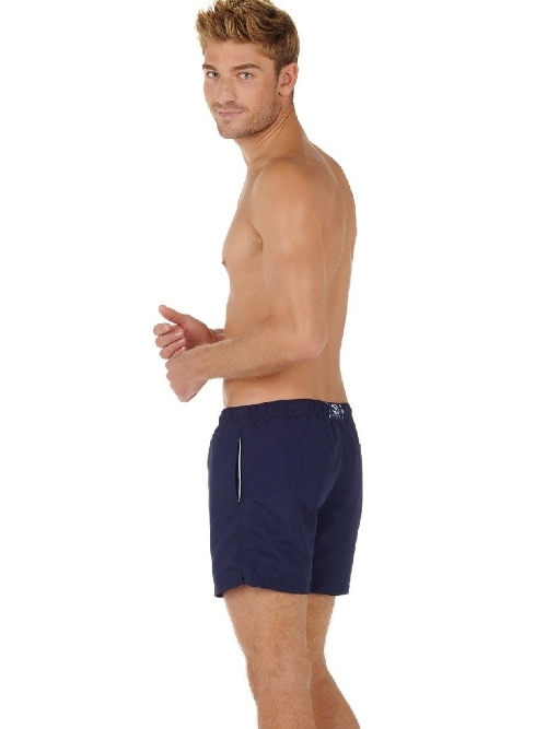 HOM Swimwear Sea Life navy blue swimshort