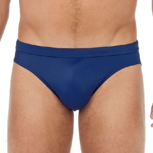 HOM Swimwear Sea Life navy blue swim brief