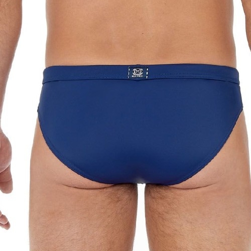 HOM Swimwear Sea Life navy blue swim brief