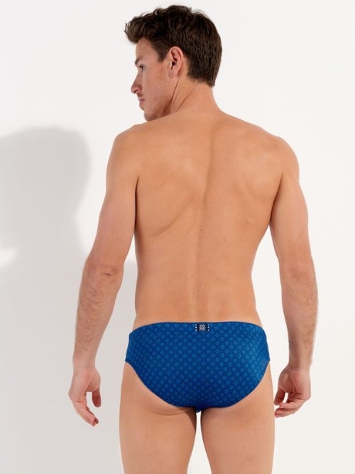 HOM Swimwear Hendaye blue swim brief