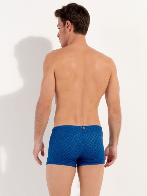 HOM Swimwear Hendaye blue swim boxer