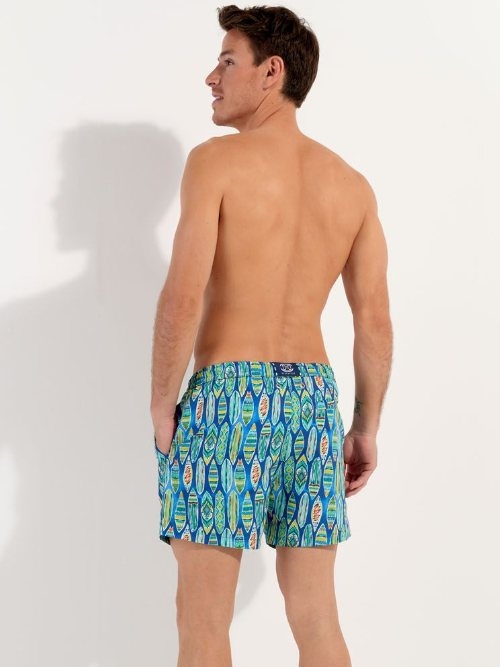 HOM Swimwear Marbella blue swimshort