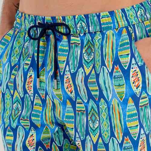 HOM Swimwear Marbella blue swimshort