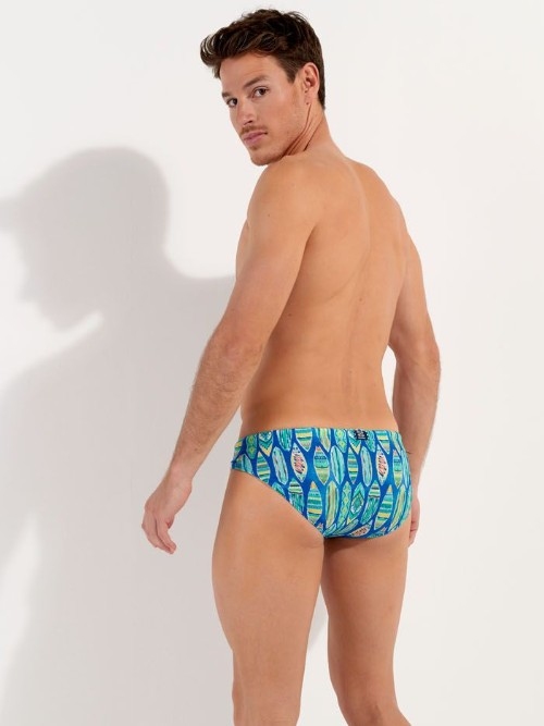 HOM Swimwear Marbella blue swim brief