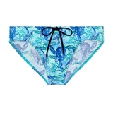 HOM Swimwear Tartane blue swim brief